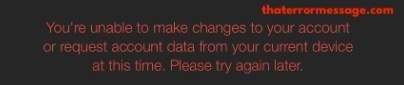 Unable To Make Changes To Your Account Or Request Account Data Snapchat