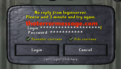 No Reply From Loginserver Runescape