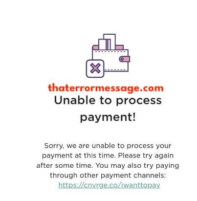 Unable To Process Payment Converge