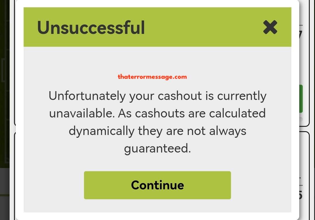 Unfortunately Your Cashout Is Currently Unavailable Betway Za