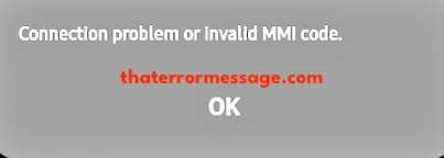 Connection Problem Or Invalid Mmi Code Mtn Nigeria