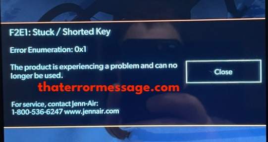 F2e1 Stuck Shorted Key Jennair