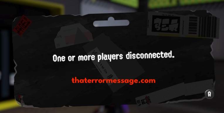 One Or More Players Disconnected Splatoon 3