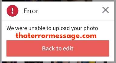 Unable To Upload Your Photo Spotlight Uk