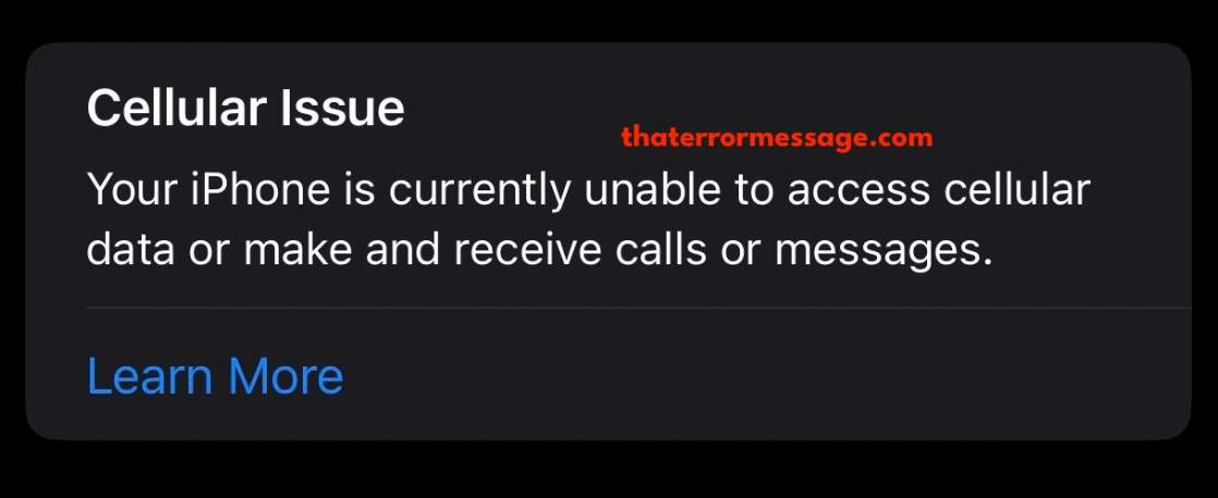 Your Iphone Is Currently Unable To Access Cellular Data Or Make And Receive Calls Or Messages