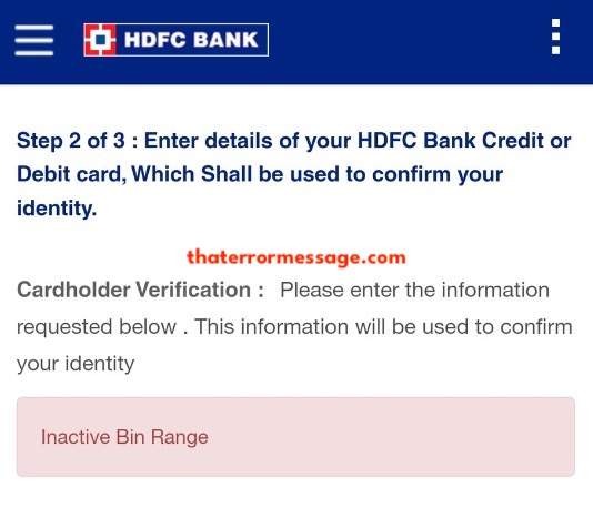 Inactive Bid Range Hdfc Bank