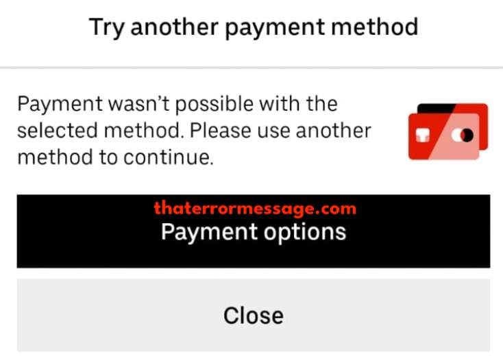 Payment Wasnt Possible Uber Eats