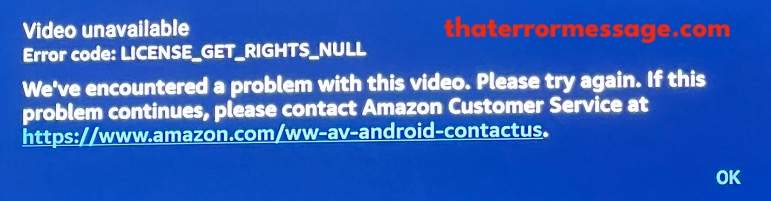 License Get Rights Null Amazon Prime Video