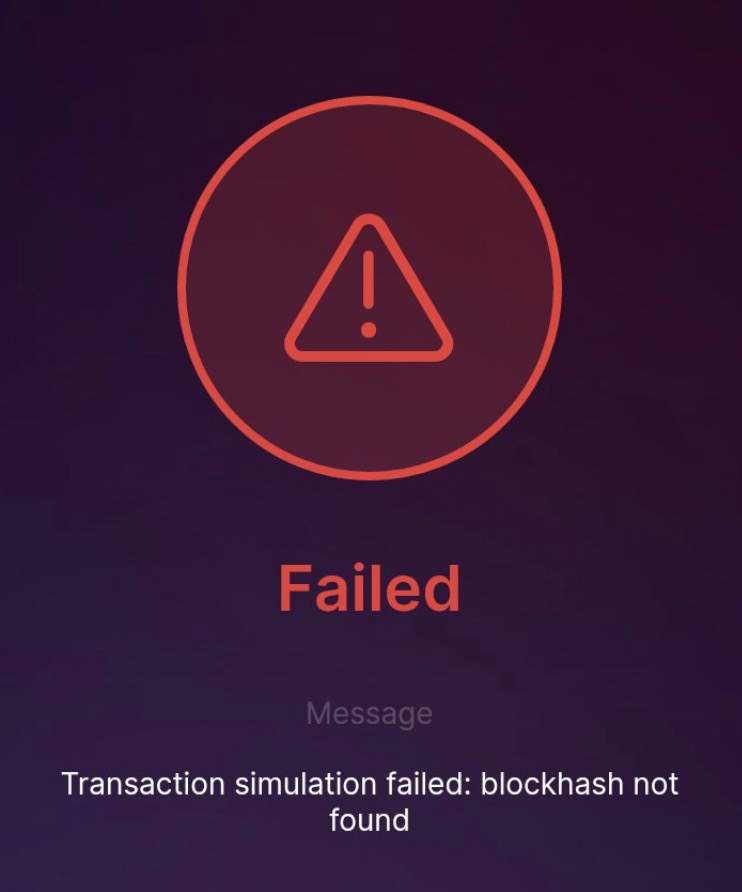 Transaction Simulation Failed Solana