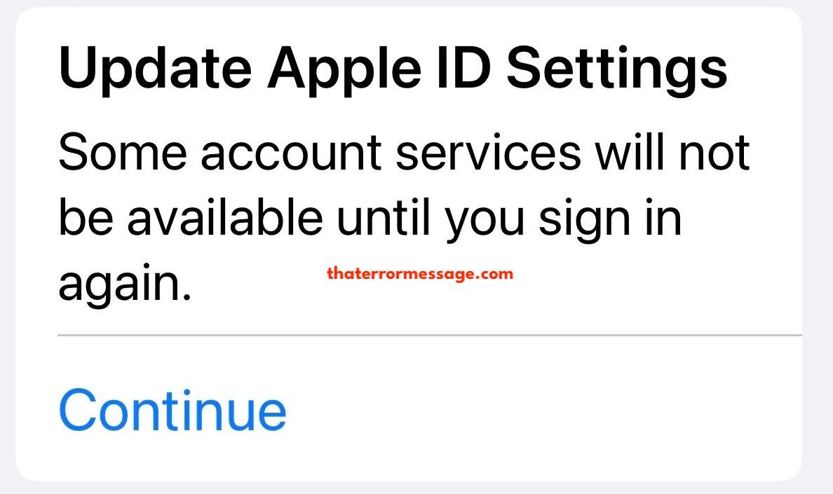 Update Apple Id Settings Ios