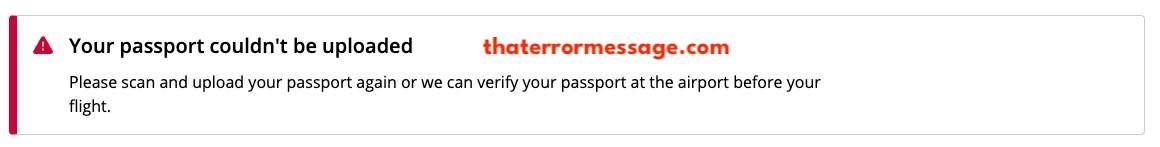 Your Passport Couldnt Be Uploaded United Airlines