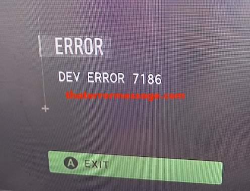 Dev Error 7186 Call Of Duty