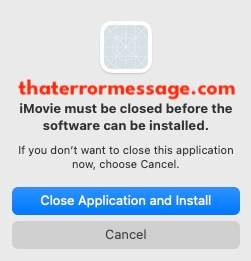 Imovie Must Be Closed Before The Software Can Be Installed