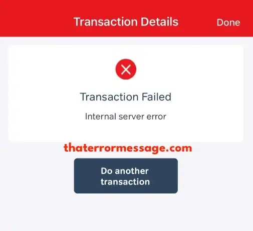 Transaction Failed Internal Server Error Airtel