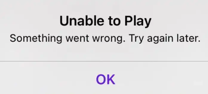 Unable To Play Something Went Wrong Apple Podcast