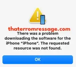 The Request Resource Was Not Found Iphone Macos