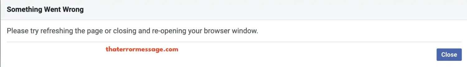 Please Try Refreshing The Page Facebook