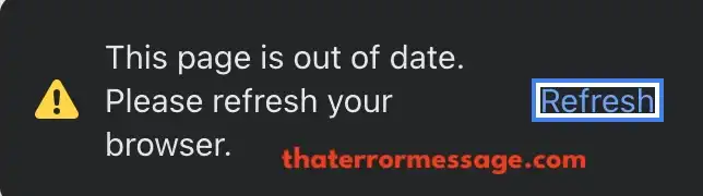 This Page Is Out Of Date Please Refresh Your Browser Facebook