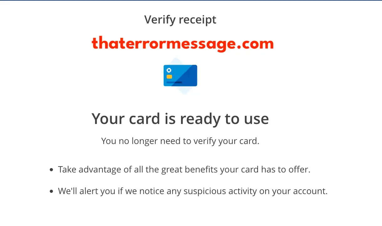 Chase Bank You No Longer Need To Verify Your Card