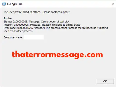Fslogic User Profile Failed To Attach