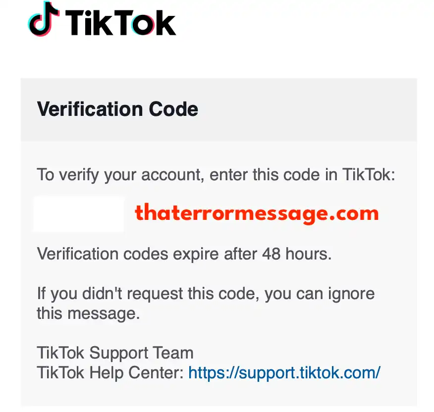 Is Your Verification Code Tiktok