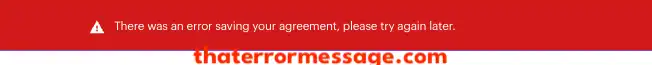 Error Saving Your Agreement E Trade