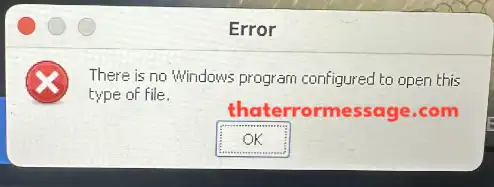 No Windows Program Configured Steam