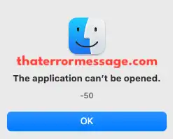 The Application Cant Be Opened 50 Macos