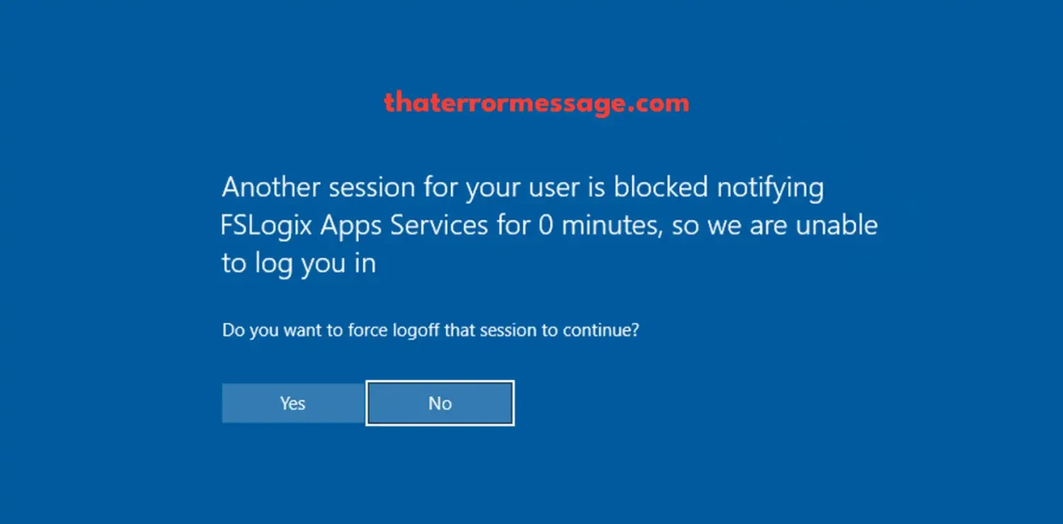 Another Session For Your User Is Blocked Notifying Fsloogix Citrix