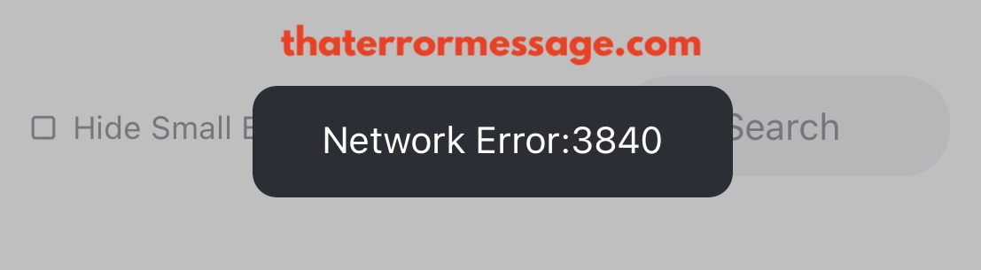 Network Error 3840 Bitmart