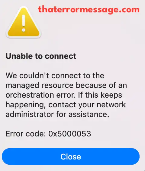 Unable To Connect Windows App Orchstration Error