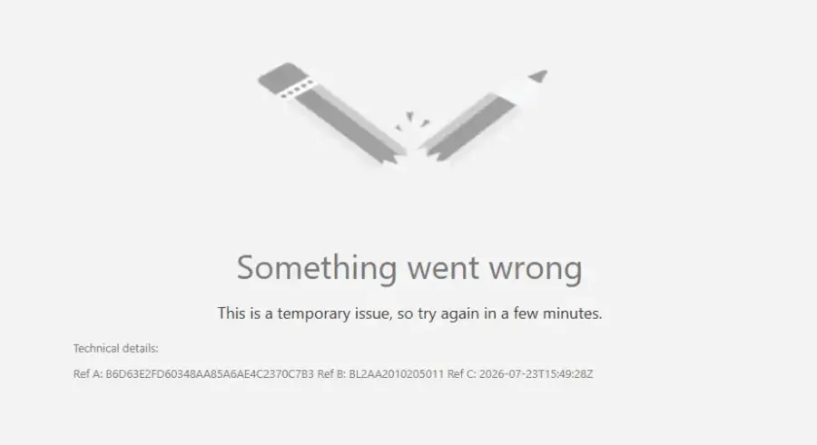 Something Went Wrong Sharepoint Office 365