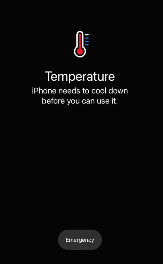 Temperature Iphone Needs To Cool Down