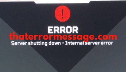 Server Shutting Down Internal Server Error Apex Legends