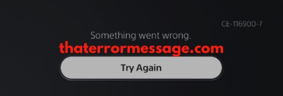 Something Went Wrong Ce 116900 7 Playstation