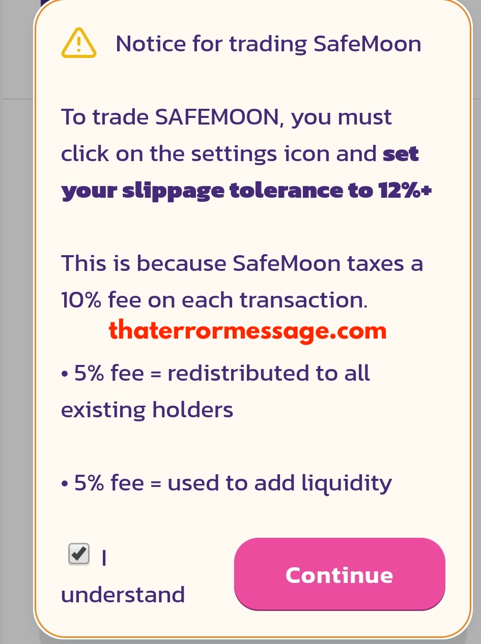 Notice For Trading Safemoon