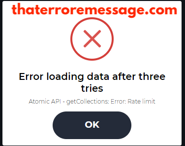 Error Loading Data Atomic Api Topps