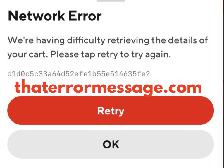 Network Error Door Dash