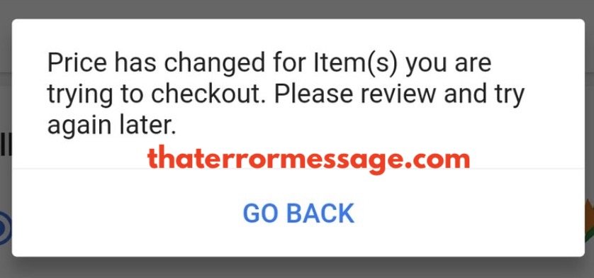 Price Has Changed For Items You Are Trying To Checkout Flipkart