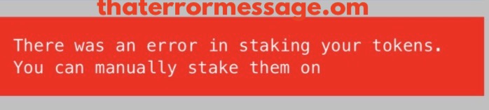 There Was An Error In Staking Your Tokens Curve Finance