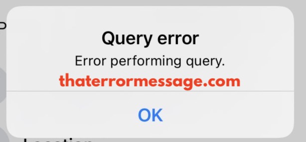 Error Performing Query Facebook