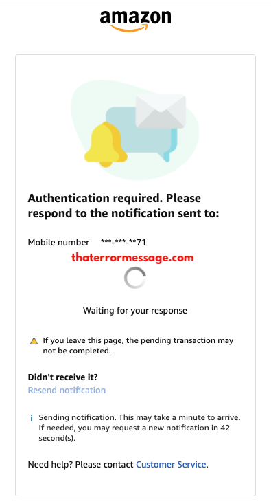 Amazon Authentication Required Please Respond To Notification