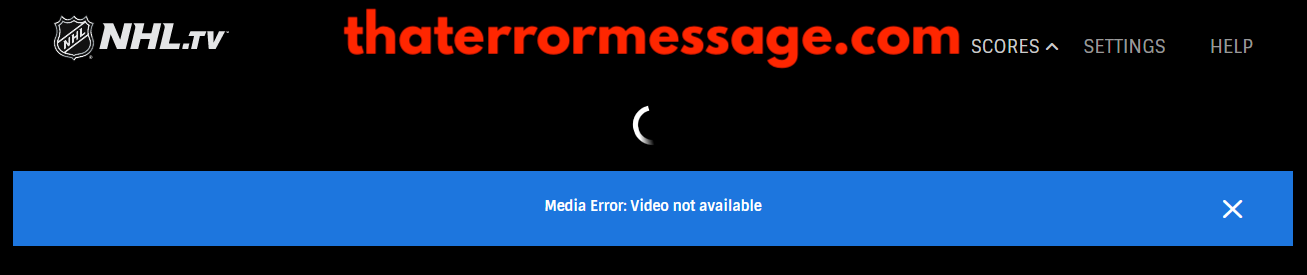 Media Error Video Not Available Nhl Tv
