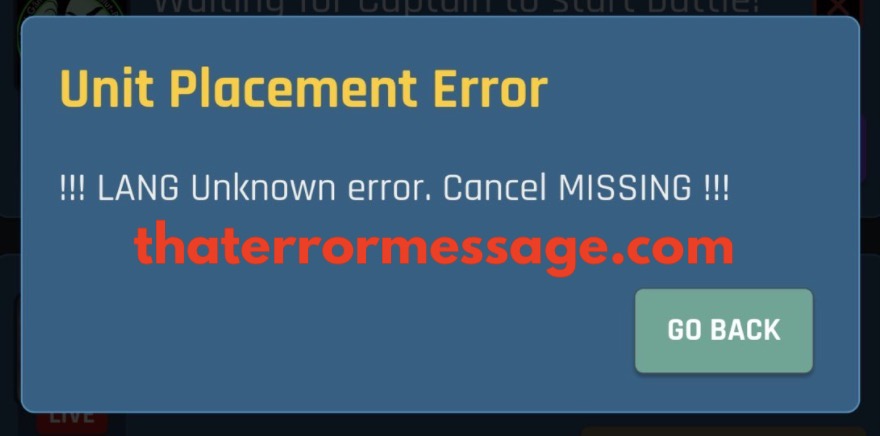 Unit Placement Error Steam Raiders