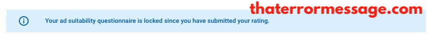Ad Suitability Is Loccked Youtube