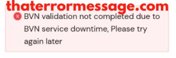 Bvn Not Valid Due To Bvn Downtime Nirsal