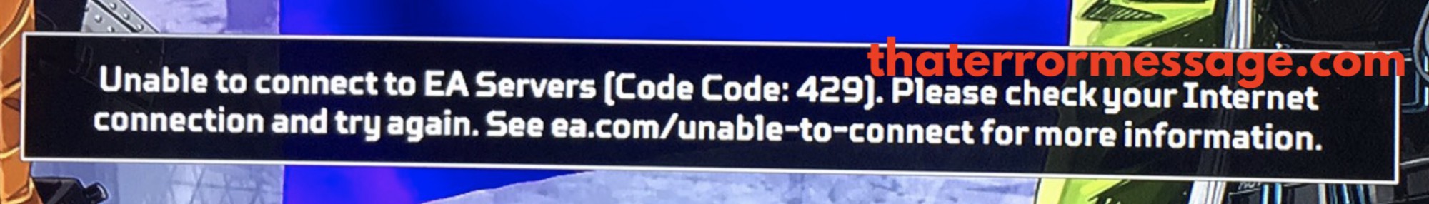 Unable To Connect To Ea Servers 429