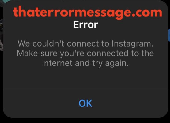 We Couldnt Connect To Instagram