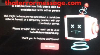 A Communication Link Could Not Be Established With Other Peers Decentraland