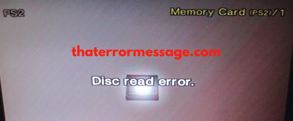 Disc Read Error Playstation 2